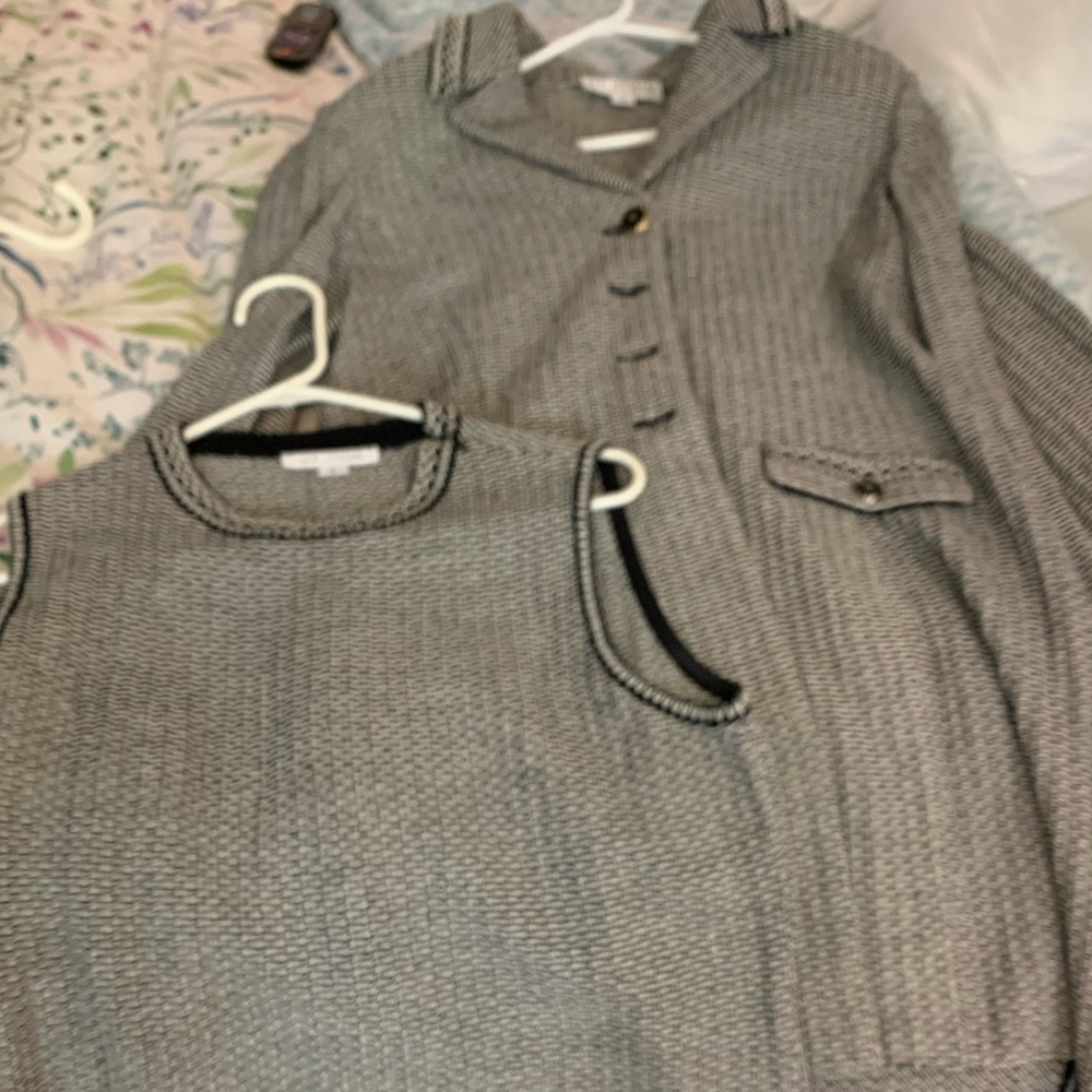 Gorgeous St. John Long Jacket and Vest! Sz. 12